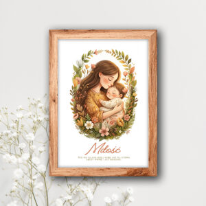 Plakat miłość mamy